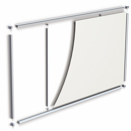 FramFrame 1500x500mm, inkl. 1 st stabiliseringsstag med klickfste