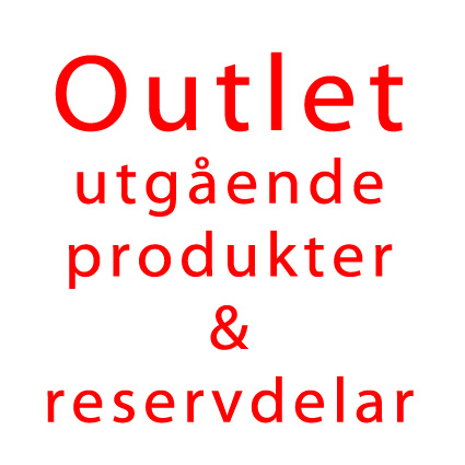Outlet, utgende produkter och reservdelar