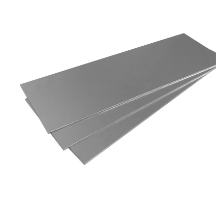 Signcode 65x105mm skyltplt i naturanodiserad aluminium