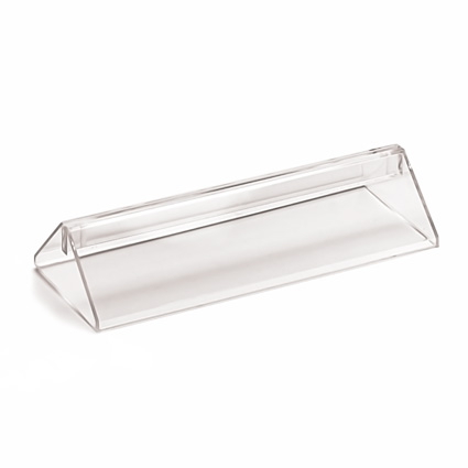 Fot fr bord i transparent plast 150mm bred. Fr max 2mm tjockt skivmtrl.