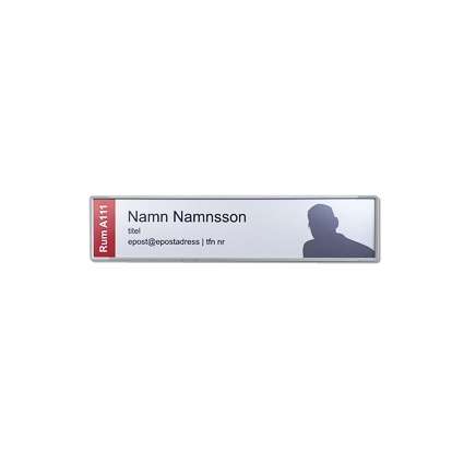 Signcode 297x65mm, vggmonterad med enkelt informationsbyte