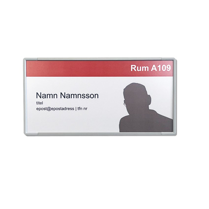 Signcode 105x210mm, vggmonterad med enkelt informationsbyte