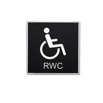 Signcode 148x148mm, vggmonterad med enkelt informationsbyte